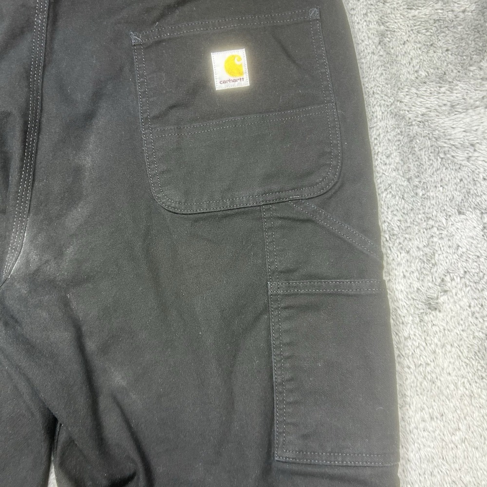 Carhartt Pants Mens 40x32 Black Work Carpenter Rugged Flex Relaxed 103279 BLK - Picture 9 of 16